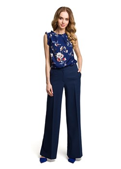 made of emotion Spodnie w kolorze granatowym ze sklepu Limango Polska w kategorii Spodnie damskie - zdjęcie 188450238