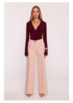 made of emotion Spodnie w kolorze beżowym ze sklepu Limango Polska w kategorii Spodnie damskie - zdjęcie 188450807