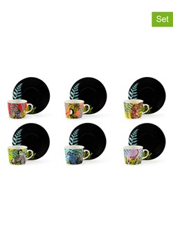 Trendy Kitchen by EXCÉLSA Filiżanki (6 szt.) "Madagaskar" ze wzorem do kawy - 100 ml ze sklepu Limango Polska w kategorii Dzbanki i zaparzacze - zdjęcie 188452298