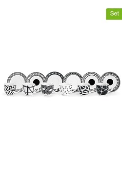 Trendy Kitchen by EXCÉLSA Filiżanki (6 szt.) w kolorze czarno-białym do espresso ze sklepu Limango Polska w kategorii Dzbanki i zaparzacze - zdjęcie 188452339