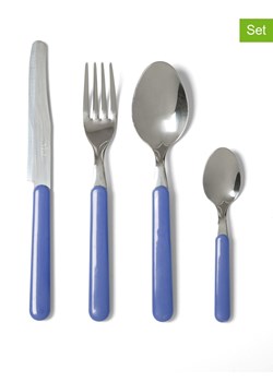 Trendy Kitchen by EXCÉLSA 24-częściowy zestaw sztućców "Fashion" w kolorze błękitnym ze sklepu Limango Polska w kategorii Sztućce - zdjęcie 188452387