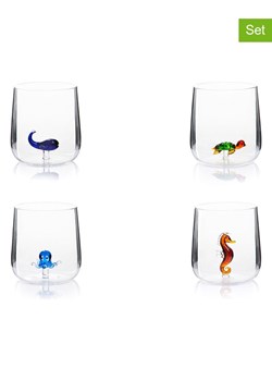 Trendy Kitchen by EXCÉLSA Szklanki (4 szt.) ze wzorem - 450 ml ze sklepu Limango Polska w kategorii Naczynia - zdjęcie 188452435