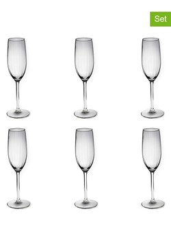 Trendy Kitchen by EXCÉLSA Kieliszki (6 szt.) "Alba" do szampana - 210 ml ze sklepu Limango Polska w kategorii Naczynia - zdjęcie 188452467