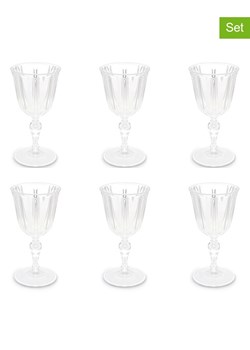 Trendy Kitchen by EXCÉLSA Kieliszki (6 szt.) do wina - 250 ml ze sklepu Limango Polska w kategorii Naczynia - zdjęcie 188452537