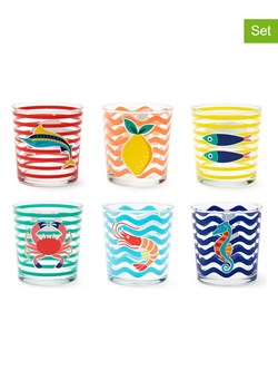 Trendy Kitchen by EXCÉLSA Szklanki (6 szt.) "Corfu" ze wzorem - 350 ml ze sklepu Limango Polska w kategorii Naczynia - zdjęcie 188452559