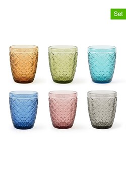 Trendy Kitchen by EXCÉLSA Szklanki (6 szt.) "Ginkgo" w różnych kolorach - 300 ml ze sklepu Limango Polska w kategorii Naczynia - zdjęcie 188452609