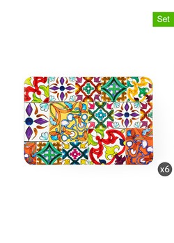 Trendy Kitchen by EXCÉLSA Podkładki stołowe (6 szt.) "Lisbona" ze wzorem - 43 x 28,5 cm ze sklepu Limango Polska w kategorii Podkładki na stół - zdjęcie 188452786