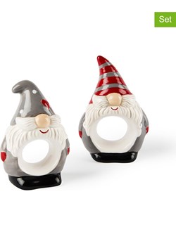 Trendy Kitchen by EXCÉLSA Serwetniki (6 szt.) w kolorze szaro-czerwono-białym ze sklepu Limango Polska w kategorii Akcesoria kuchenne - zdjęcie 188452807