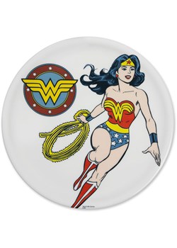 Trendy Kitchen by EXCÉLSA Talerz "Wonder Women" w kolorze biało-czerwonym do pizzy - Ø 31 cm ze sklepu Limango Polska w kategorii Naczynia - zdjęcie 188452869