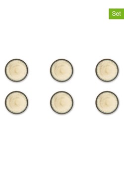 Trendy Kitchen by EXCÉLSA Talerzyki deserowe (6 szt.) "Zeus" w kolorze biało-kremowym - Ø 20 cm ze sklepu Limango Polska w kategorii Naczynia - zdjęcie 188452875