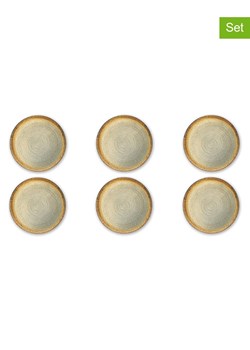 Trendy Kitchen by EXCÉLSA Talerze obiadowe (6 szt.) "Demetra" w kolorze biało-beżowym - Ø 27 cm ze sklepu Limango Polska w kategorii Naczynia - zdjęcie 188452896
