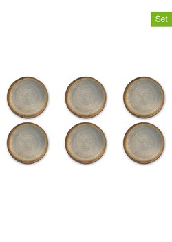 Trendy Kitchen by EXCÉLSA Talerze głębokie (6 szt.) "Demetra" w kolorze biało-beżowym - Ø 33 cm ze sklepu Limango Polska w kategorii Naczynia - zdjęcie 188452918