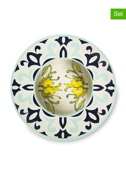 Trendy Kitchen by EXCÉLSA Talerze (6 szt.) "Amalfi" w kolorze błękitno-czarnym do makaronu - Ø 28 cm ze sklepu Limango Polska w kategorii Naczynia - zdjęcie 188453046