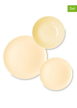 Trendy Kitchen by EXCÉLSA 18-częściowy zestaw talerzy "New Cream" w kolorze kremowym ze sklepu Limango Polska w kategorii Naczynia - zdjęcie 188453056