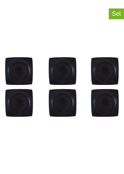 Trendy Kitchen by EXCÉLSA Talerze obiadowe (6 szt.) "Eclipse" w kolorze czarnym - 25 x 25 cm ze sklepu Limango Polska w kategorii Naczynia - zdjęcie 188453146