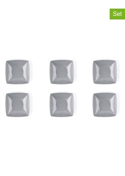 Trendy Kitchen by EXCÉLSA Talerze głębokie (6 szt.) "Eclipse" w kolorze szarym - 17 x 17 x 5,5 cm ze sklepu Limango Polska w kategorii Naczynia - zdjęcie 188453157