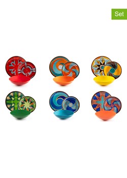 Trendy Kitchen by EXCÉLSA 18-częściowy zestaw talerzy "Dakar" ze wzorem ze sklepu Limango Polska w kategorii Naczynia - zdjęcie 188453307