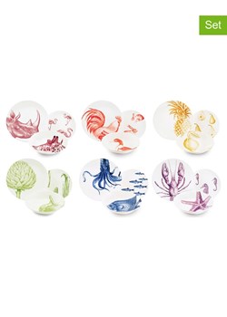 Trendy Kitchen by EXCÉLSA 18-częściowy zestaw talerzy ze wzorem ze sklepu Limango Polska w kategorii Naczynia - zdjęcie 188453426