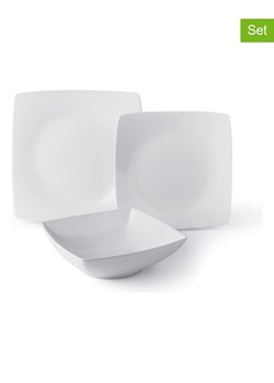 Trendy Kitchen by EXCÉLSA 18-częściowy zestaw talerzy "Eclipse" w kolorze białym ze sklepu Limango Polska w kategorii Naczynia - zdjęcie 188453458