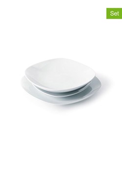 Trendy Kitchen by EXCÉLSA 18-częściowy zestaw talerzy w kolorze białym ze sklepu Limango Polska w kategorii Naczynia - zdjęcie 188453487