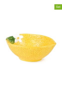 Trendy Kitchen by EXCÉLSA Miski (4 szt.) "Amalfi" w kolorze żółtym - 15 x 10,5 cm ze sklepu Limango Polska w kategorii Naczynia - zdjęcie 188453497
