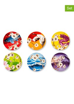 Trendy Kitchen by EXCÉLSA Talerze (6 szt.) "Fuji" ze wzorem na pieczywo - Ø 15 cm ze sklepu Limango Polska w kategorii Naczynia - zdjęcie 188453569