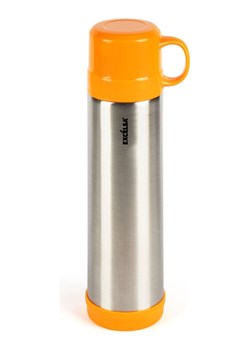 Trendy Kitchen by EXCÉLSA Butelka termiczna "Cup&amp;Go" w kolorze srebrno-pomarańczowym - 750 ml ze sklepu Limango Polska w kategorii Kubki termiczne - zdjęcie 188453638
