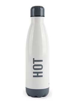 Trendy Kitchen by EXCÉLSA Butelka termiczna "Hot/ Cold" w kolorze szaro-białym - 500 ml ze sklepu Limango Polska w kategorii Kubki termiczne - zdjęcie 188453679