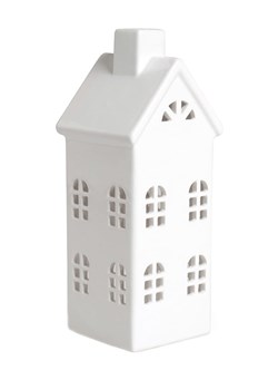 Trendy Kitchen by EXCÉLSA Świecznik "Little Home" w kolorze białym - 8 x 23 x 8 cm ze sklepu Limango Polska w kategorii Świeczniki - zdjęcie 188453716
