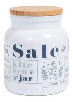 Trendy Kitchen by EXCÉLSA Solniczka "Victoriana" w kolorze biało-niebieskim - 1 l ze sklepu Limango Polska w kategorii Pojemniki kuchenne - zdjęcie 188453759