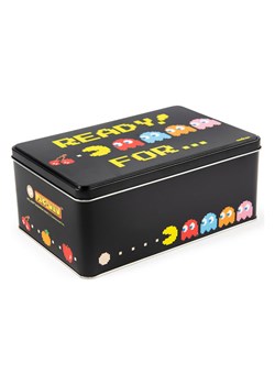 Trendy Kitchen by EXCÉLSA Pudełko "Pacman" w kolorze czarnym ze wzorem - 20 x 13 cm ze sklepu Limango Polska w kategorii Pojemniki kuchenne - zdjęcie 188453765