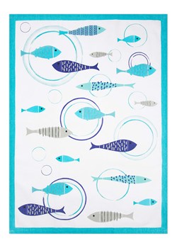 Trendy Kitchen by EXCÉLSA Ściereczka "North Sea" w kolorze turkusowym do naczyń - 70 x 50 cm ze sklepu Limango Polska w kategorii Ścierki kuchenne - zdjęcie 188453877