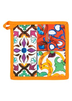 Trendy Kitchen by EXCÉLSA Łapka kuchenna "Lisbona" w kolorze pomarańczowym - 20 x 20 cm ze sklepu Limango Polska w kategorii Tekstylia kuchenne - zdjęcie 188453888
