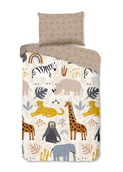 Good Morning Komplet pościeli flanelowej "Jungle" ze wzorem ze sklepu Limango Polska w kategorii Pościel dziecięca - zdjęcie 188454138