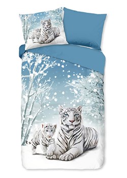 Good Morning Komplet pościeli flanelowej "Safe" w kolorze niebieskim ze sklepu Limango Polska w kategorii Pościele - zdjęcie 188454206