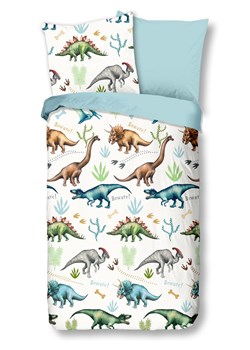 Good Morning Komplet pościeli flanelowej "Dino" ze wzorem ze sklepu Limango Polska w kategorii Pościel dziecięca - zdjęcie 188454298