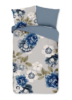 Good Morning Komplet pościeli flanelowej "Gabin" w kolorze niebiesko-białym ze sklepu Limango Polska w kategorii Pościele - zdjęcie 188454438