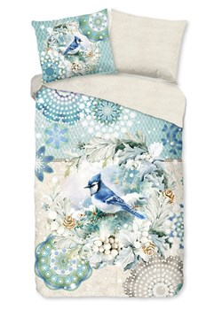 Hip Komplet pościeli flanelowej "Camunda" w kolorze beżowo-błękitnym ze sklepu Limango Polska w kategorii Pościele - zdjęcie 188454477