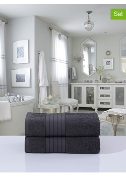 Good Morning Ręczniki kąpielowe (2 szt.) w kolorze antracytowym ze sklepu Limango Polska w kategorii Ręczniki - zdjęcie 188454618