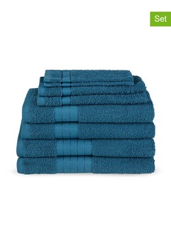 Good Morning 8-częściowy zestaw ręczników w kolorze morskim ze sklepu Limango Polska w kategorii Ręczniki - zdjęcie 188454666