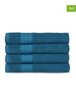 Good Morning Ręczniki (4 szt.) w kolorze morskim do rąk ze sklepu Limango Polska w kategorii Ręczniki - zdjęcie 188454669