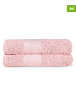 Good Morning Ręczniki prysznicowe (2 szt.) w kolorze jasnoróżowym ze sklepu Limango Polska w kategorii Ręczniki - zdjęcie 188454679