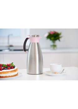 Emsa Dzbanek termiczny "Soft Grip" w kolorze srebrno-jasnoróżowym - 1,5 l ze sklepu Limango Polska w kategorii Kubki termiczne - zdjęcie 188456019