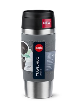 Emsa Kubek termiczny "Travel Mug Classic" w kolorze szarym - 360 ml ze sklepu Limango Polska w kategorii Kubki termiczne - zdjęcie 188456116