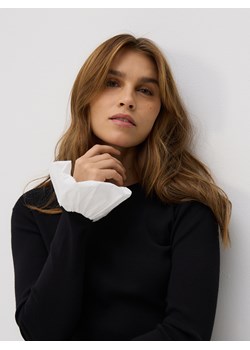 Reserved - Sweter z ozdobną wstawką - czarny ze sklepu Reserved w kategorii Swetry damskie - zdjęcie 188459257