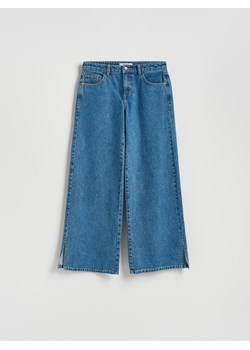 Reserved - Jeansy straight z rozcięciami - niebieski ze sklepu Reserved w kategorii Jeansy damskie - zdjęcie 188459317