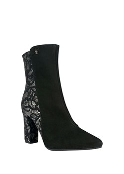 BOSCCOLO Skórzane botki w kolorze czarnym ze sklepu Limango Polska w kategorii Botki - zdjęcie 188459809