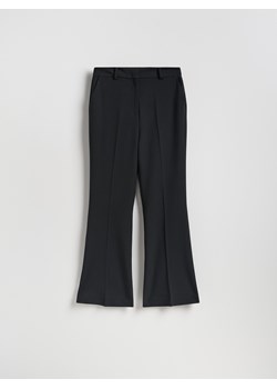 Reserved - Spodnie flare z kantem - czarny ze sklepu Reserved w kategorii Spodnie damskie - zdjęcie 188460236