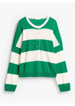 Mohito - Sweter w zielone paski - zielony ze sklepu Mohito w kategorii Swetry damskie - zdjęcie 188460365