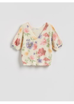 Reserved - Sweter z ozdobnymi guzikami - wielobarwny ze sklepu Reserved w kategorii Swetry damskie - zdjęcie 188460969